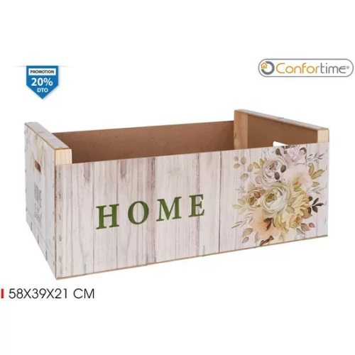 CAJA WOOD BRILLO58X39X21 SWEET H. CONFORTIME