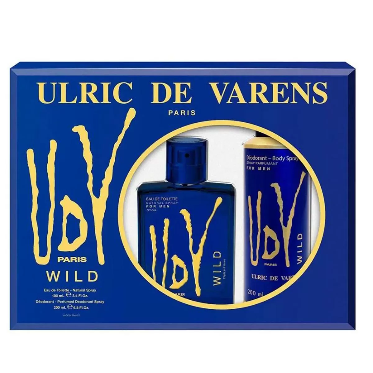 ULRIC DE VARENS WILD EAU DE TOILETE 100ML VAPORIZADOR + DESODORANTE SPRAY 200ML VAPORIZADOR