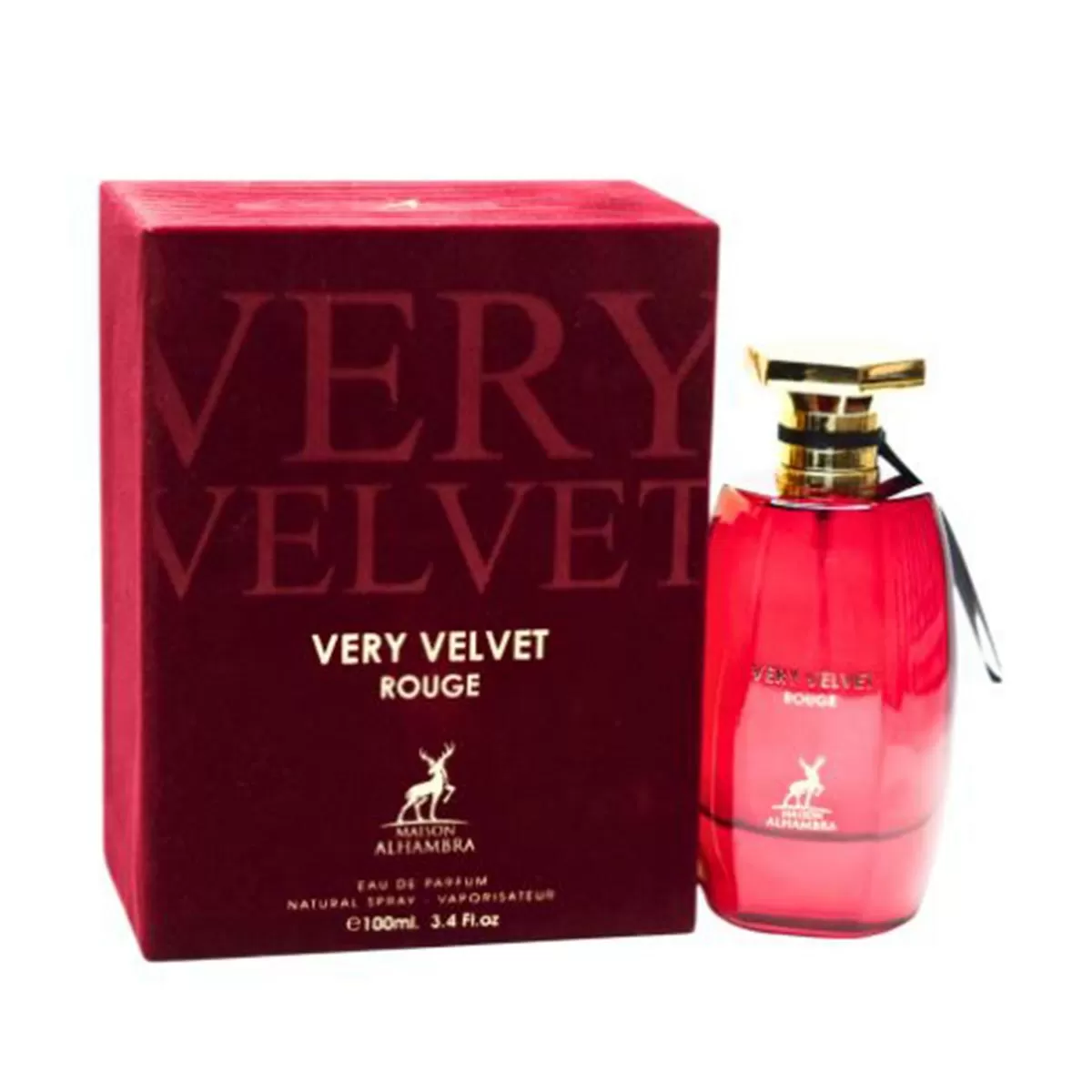 MAISON ALHAMBRA VERY VELVET ROUGE EAU DE PARFUM 100ML VAPORIZADOR