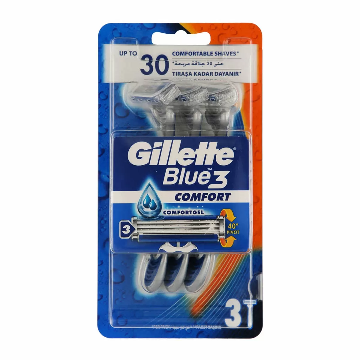 GILLETTE BLUE 2 COMFORT CUCHILLAS DE AFEITAR 3UN