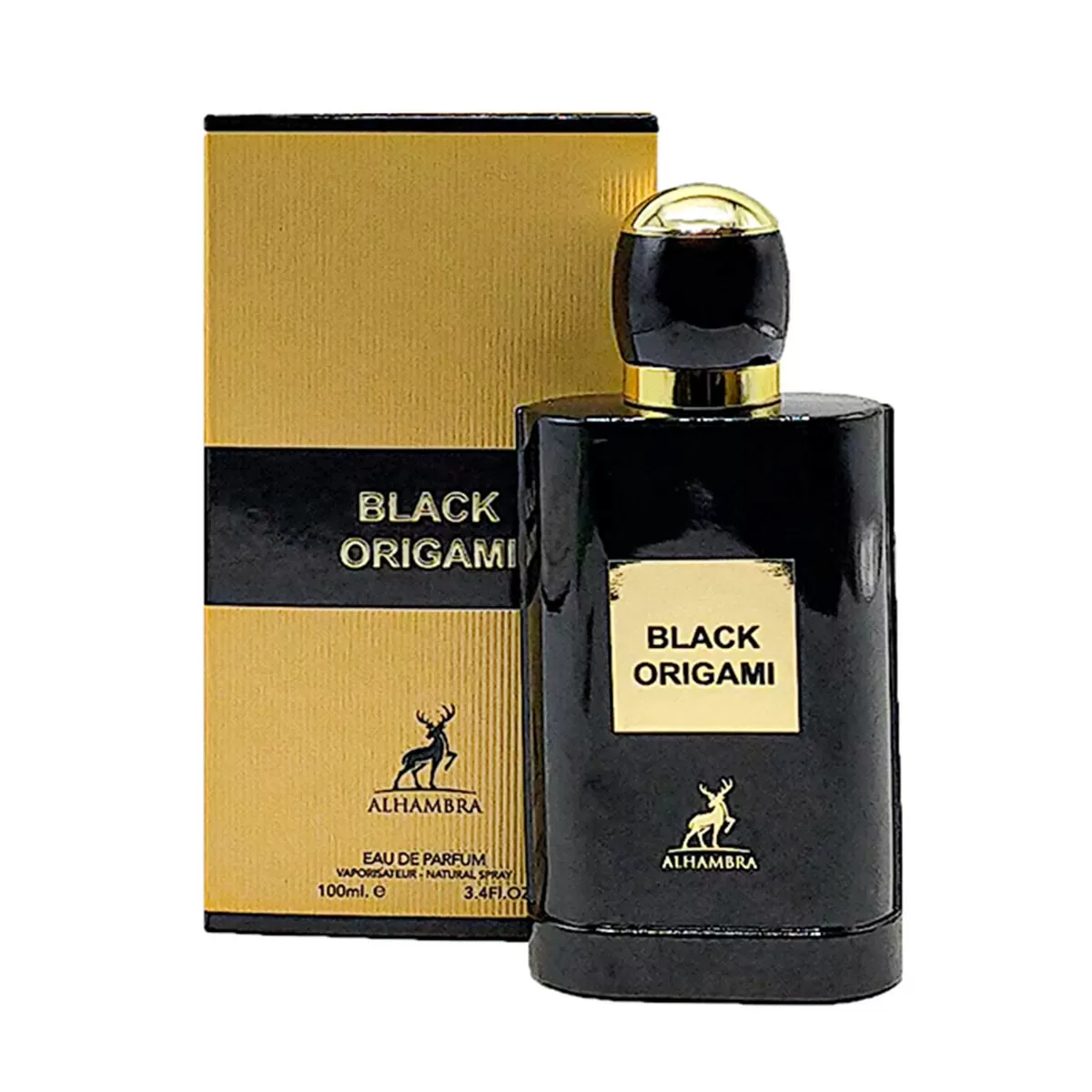 MAISON ALHAMBRA BLACK ORIGAMI EAU DE PARFUM 100ML VAPORIZADOR