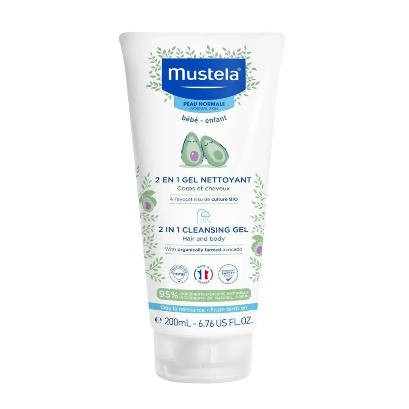 MUSTELA 2IN1 CLEANSING GEL 200ML