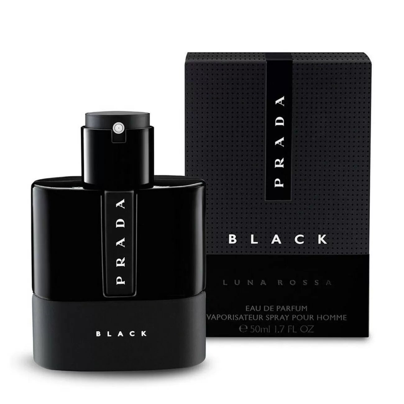 PRADA LUNA ROSSA BLACK EAU DE PARFUM POUR HOMME 50ML VAPORIZADOR