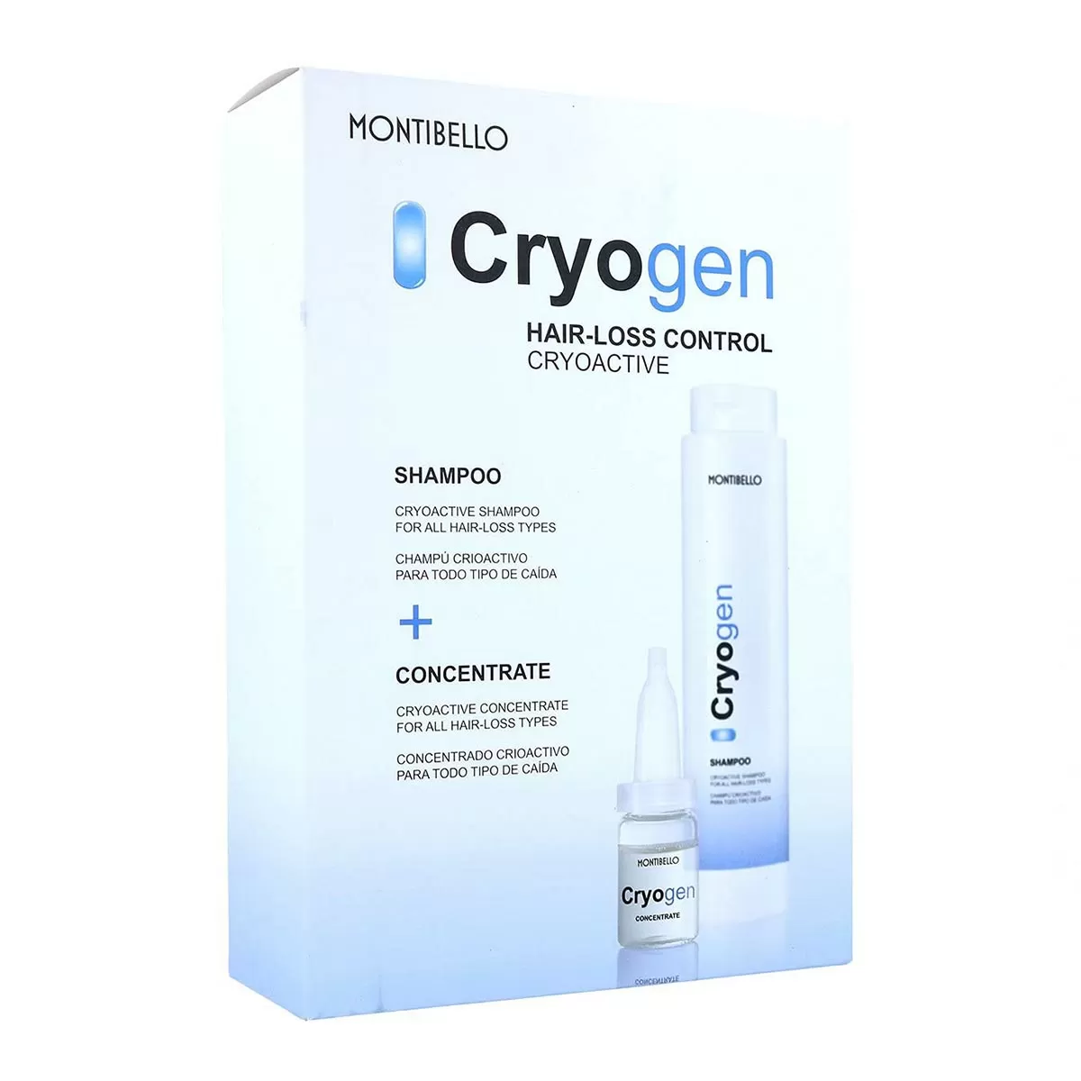 MONTIBEL-LO CRYOGEN CHAMPU ANTI-PERDIDA 300ML + CONCENTRADO CAPILAR 1U.