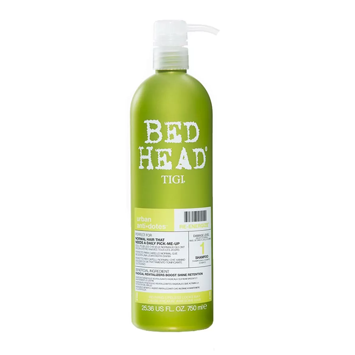 TIGI BED HEAD URBAN ANTI-DOTES RE-ENERGIZE SHAMPOO 750ML