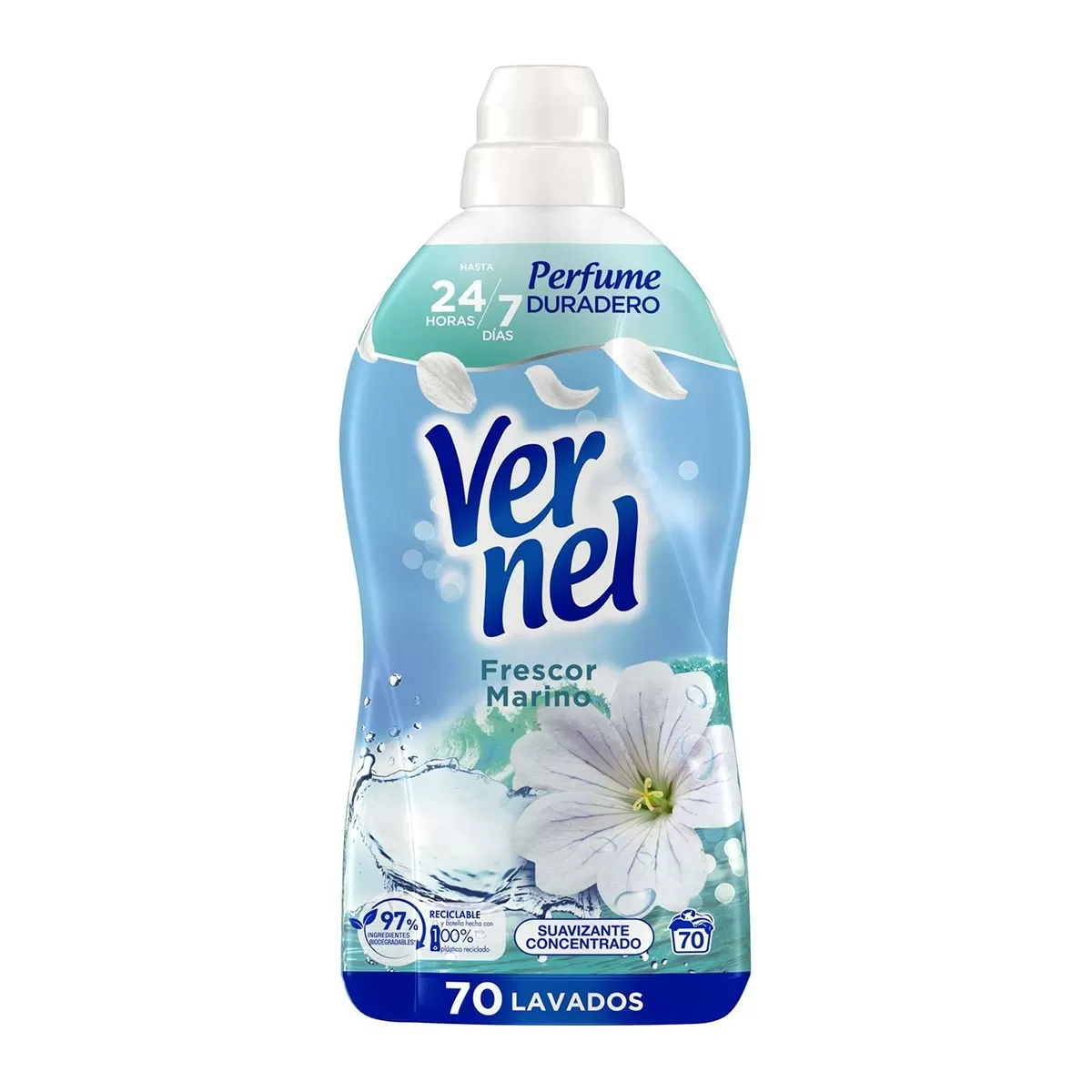 VERNEL FRESCOR MARINO SUAVIZANTE CONCENTRADO 70 LAVADOS 1260ML