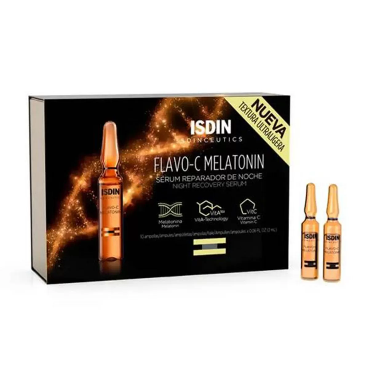 ISDIN FLAVO-C MELATONIN SERUM REPARADOR DE NOCHE 10UN