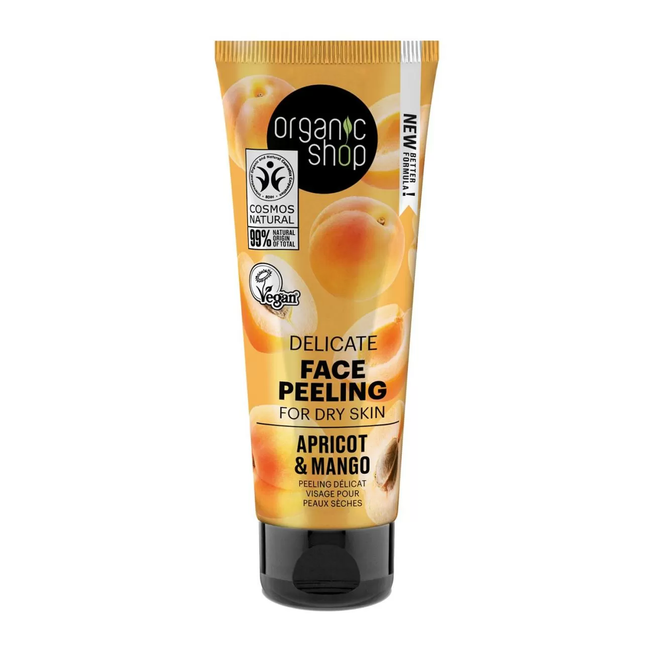 ORGANIC SHOP APRICOT DELICATE PEELING FACIAL PIEL SECA 75ML