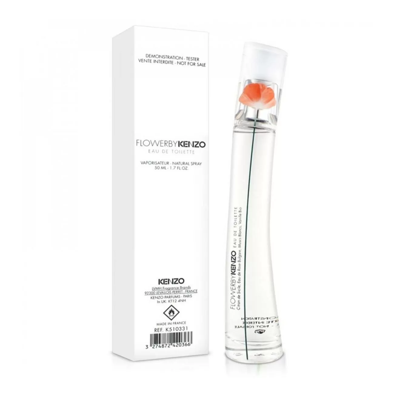 KENZO FLOWER BY KENZO EAU DE TOILETTE 50ML VAPORIZADOR TESTER