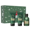 DSQUARED GREEN WOOD EAU DE TOILETTE 100ML + BALSAMO AFTER SHAVE 75ML + GEL DE BAÑO PERFUMADO 75ML