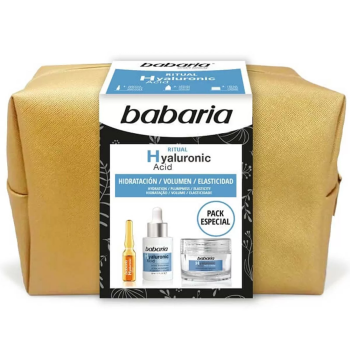 BABARIA ACIDO HYALURONICO CREMA FACIAL 50ML + SERUM 30ML + AMPOLLAS 2UN.