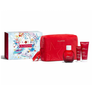 CLARINS EAU DYNAMISSANTE SPRAY 100ML VAPORIZADOR + GEL DE BAÑO 30ML + LOCION CORPORAL PERFUMADA 10ML MINIATURA