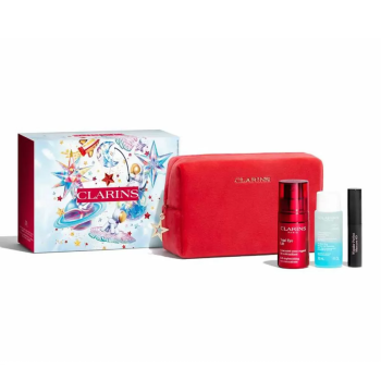 CLARINS TOTAL-EYE CREMA 15ML + LOCION DESMAQUILLANTE 30ML + MASCARA DE OJOS 4D MINIATURA 1UN.