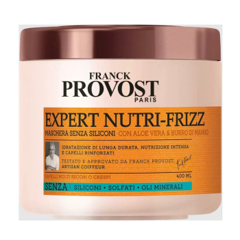 FRANCK PROVOST EXPERT NUTRI-FRIZZ MASCARILLA ALOE VERA CABELLO MUY SECO SIN SULFATOS 400ML