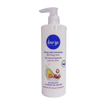 LOVYC AGUACATE Y ACEITE DE ARGAN LECHE CORPORAL HIDRATANTE PIEL MUY SECA 400ML