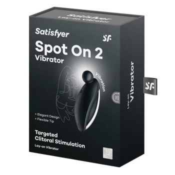 SATISFYER SPOT ON 2 VIBRADOR NEGRO NEGRO ESTIMULACION DEL CLITORIS 1UN