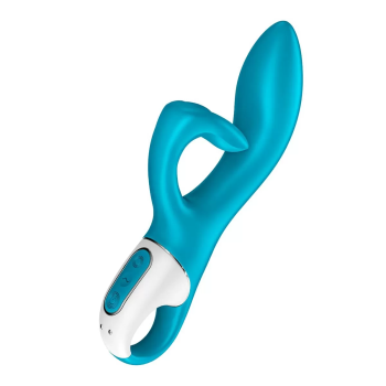 SATISFYER EMBRACE RABBIT VIBRADOR AZUL TESTER 1UN