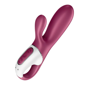 SATISFYER HOT BUNNY WARM RABBIT VIBRADOR ROJO TESTER 1UN