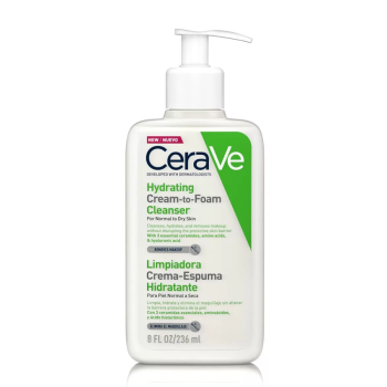 CERAVE HYDRATING CREAM-TO-FOAM LIMPIADOR 236ML