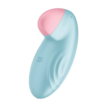 SATISFYER TROPICAL TIP LAY-ON VIBRADOR AZUL-ROSA TESTER 1UN