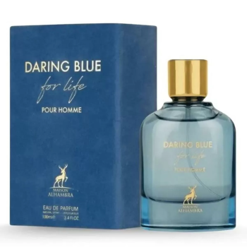 MAISON ALHAMBRA DARING BLUE FOR LIFE EAU DE PARFUM POUR HOMME 100ML VAPORIZADOR