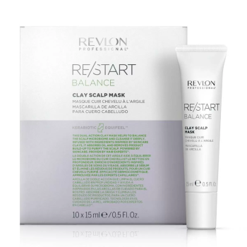 REVLON RE-START BALANCE CLAY SCALP MASK 10UN