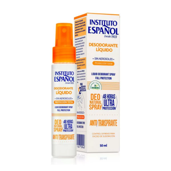 INSTITUTO ESPAÑOL ANTI-TRANSPIRANTE SPRAY DESODORANTE LIQUIDO 50ML VAPORIZADOR