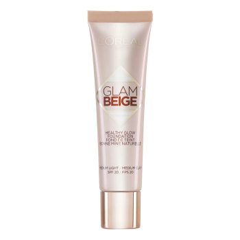 L'OREAL GLAM BEIGE HEALTHY GLOW FOUNDATION 30 MEDIUM LIGHT 10ML