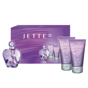 JETTE LOVE EAU DE PARFUM 30ML VAPORIZADOR + LOCION CORPORAL PERFUMADA 50ML + GEL DE BAÑO 50ML