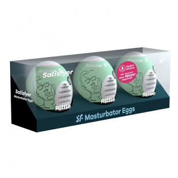 SATISFYER RIFFLE HUEVOS MASTURBADORES 3 1UN