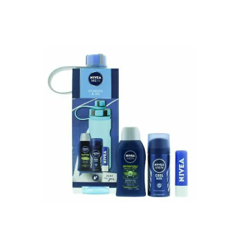 NIVEA HYDRATA&GO SHOWER GEL 50ML + DESODORANTE 35ML + BALSAMO LABIAL