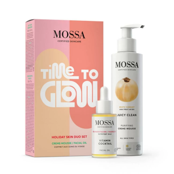 MOSSA JUICY CLEAN PURIFYING CREME-MOUSSE 190ML + VITAMIN COCKTAIL FACIAL OIL 30ML