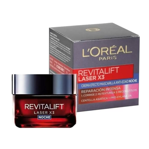 LOREAL REVITALIFT LASER X3 CREMA DE NOCHE EFECTO MASCARILLA 50ML