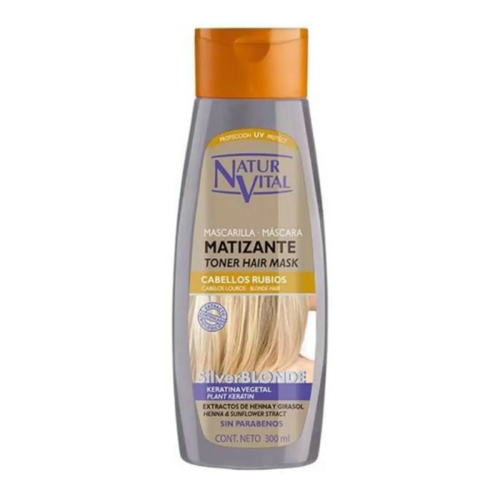 NATUR VITAL CABELLOS RUBIOS SILVER MASCARILLA MATIZANTE 300ML