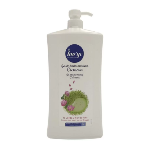 LOVYC TE VERDE Y FLOR DE LOTO GEL DE BAÑO NUTRITIVO 2000ML