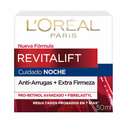 LOREAL REVITALIFT CREMA DE NOCHE ANTI-ARRUGAS + EXTRA-FIRMEZA 50ML