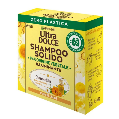 GARNIER ULTRA-DOLCE CHAMPU SOLIDO CAMOMILLA 60GR