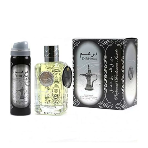 AL ZAAFARAN DIRHAM EAU DE PARFUM 50ML + DESODORANTE 50ML VAPORIZADOR