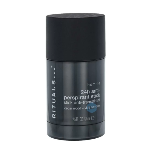 RITUALS HOMME 24H DESODORANTE STICK 75ML + ESPUMA DE BAÑO 1U. + LOCION CORPORAL PERFUMADA 1U. + DESODORANTE SPRAY 1U.