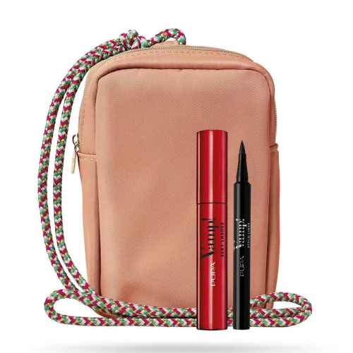 PUPA VAMP! SEXY LASHES 1UN + STYLO EYELINER 1U + PHONE BAG 1U