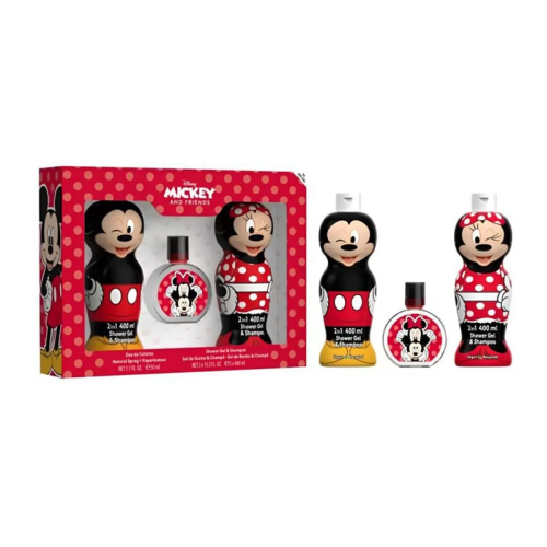 MICKEY NIÑOS EAU DE TOILETTE 50ML VAPORIZADOR + GEL DE BAÑO 400ML + CHAMPU 400ML