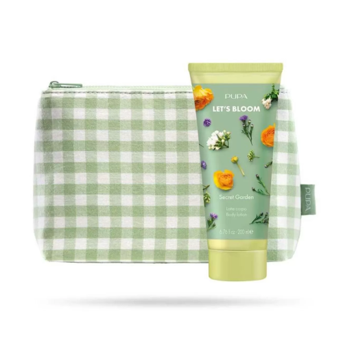 PUPA LETS'BLOOM LOCION CORPORAL SECRET GARDEN 200UN + NECESER 1U