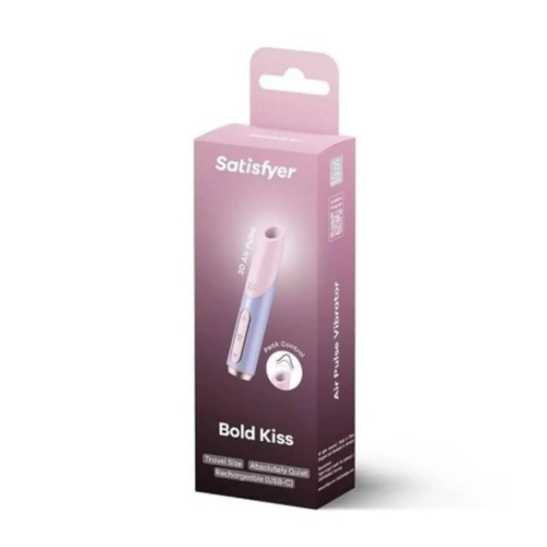 SATISFYER BOLD KISS ESTIMULADOR DE CLITORIS ROSA 1UN