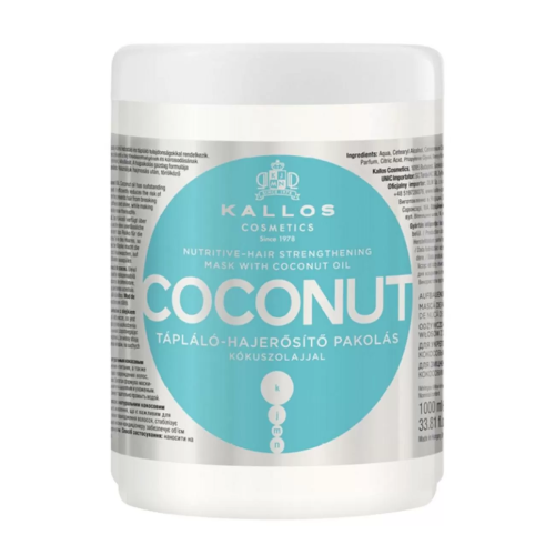 KALLOS COCO MASCARILLA CAPILAR REFORTALECEDORA CON ACEITE DE COCO 1000ML