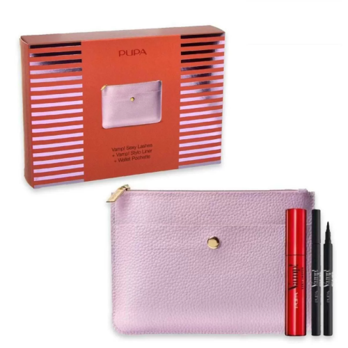 PUPA VAMP! SEXY LASHES 1UN + STYLO EYELINER 1U + WALLET 1U