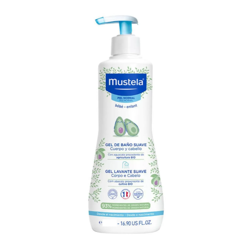 MUSTELA BEBE GEL DE BAÑO SUAVE CUERPO Y CABELLO PIEL NORMAL 750ML