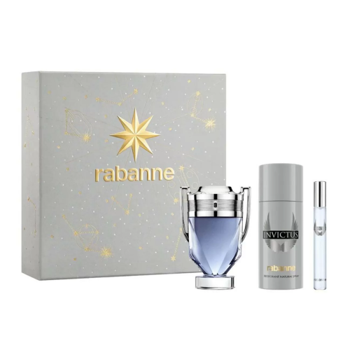 PACO RABANNE INVICTUS EAU DE TOILETTE 100ML VAPORIZADOR + DESODORANTE 150ML VAPORIZADOR + MINIATURA 10ML