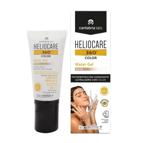 CARNER BARCELONA HELIOCARE 360 WATER GEL COLOR BEIGE SPF50+ 50ML
