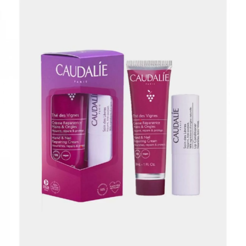 CAUDALIE DUO THE DES VIGNES CREMA DE MANOS ANTI-OXIDANTE 30ML + LIP CONDITIONER 4 5GR