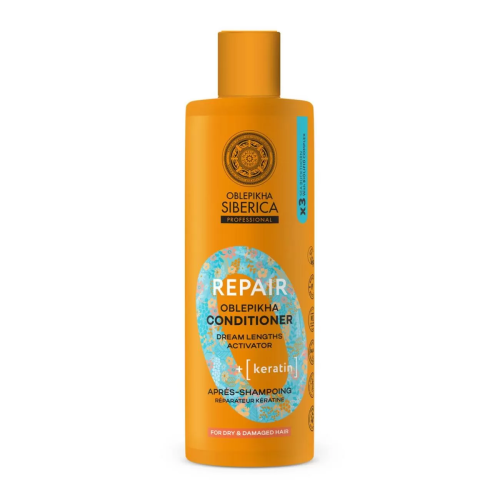 NATURA SIBERICA REPAIR KERATIN ACONDICIONADOR CABELLO SECO 400ML